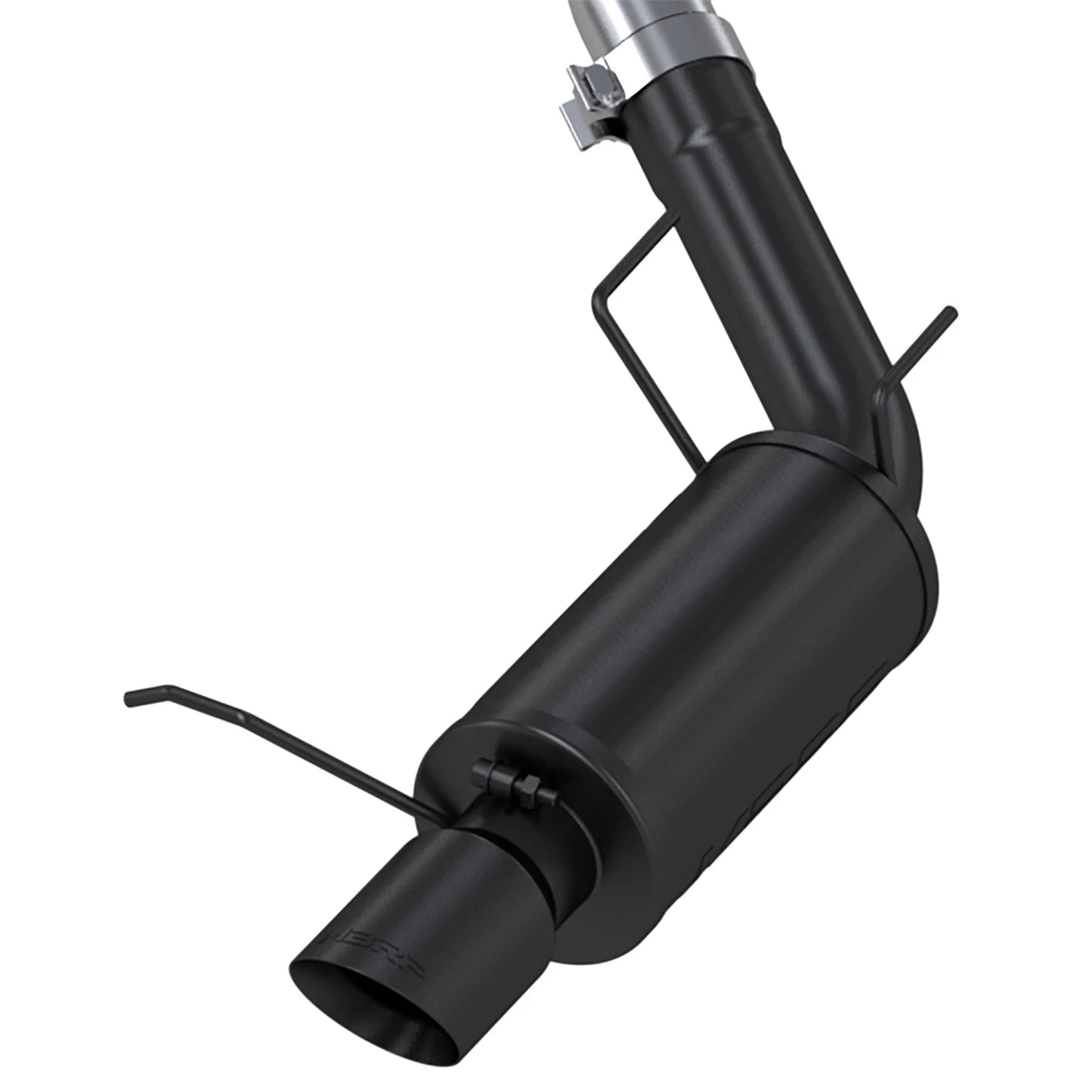 MBRP 3in Cat-Back D&S Rear Street Exhaust w/ 4in Tips - Black | Ford Mustang GT (11-14) (S7258BLK)