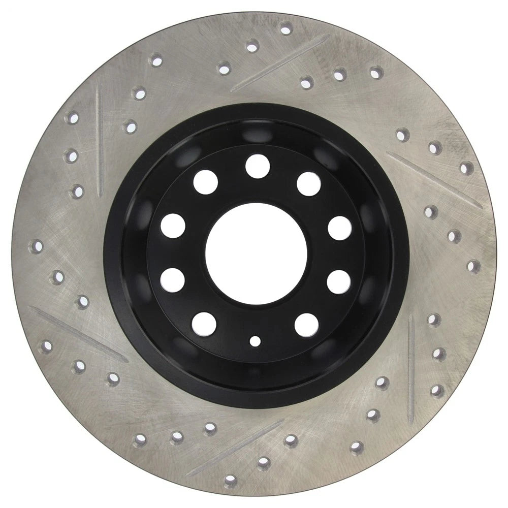 StopTech Slotted & Drilled Brake Rotor - RL | 2010-2014 Volkswagen Golf GTI (127.33099L)