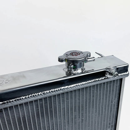 CSF High-Performance All-Aluminum Half Radiator - Silver | Evo 7/8/9