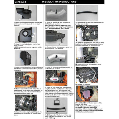 K&N Engineering Performance Intake Kit Typhoon: Dodge Challenger 2011 6.4L V8