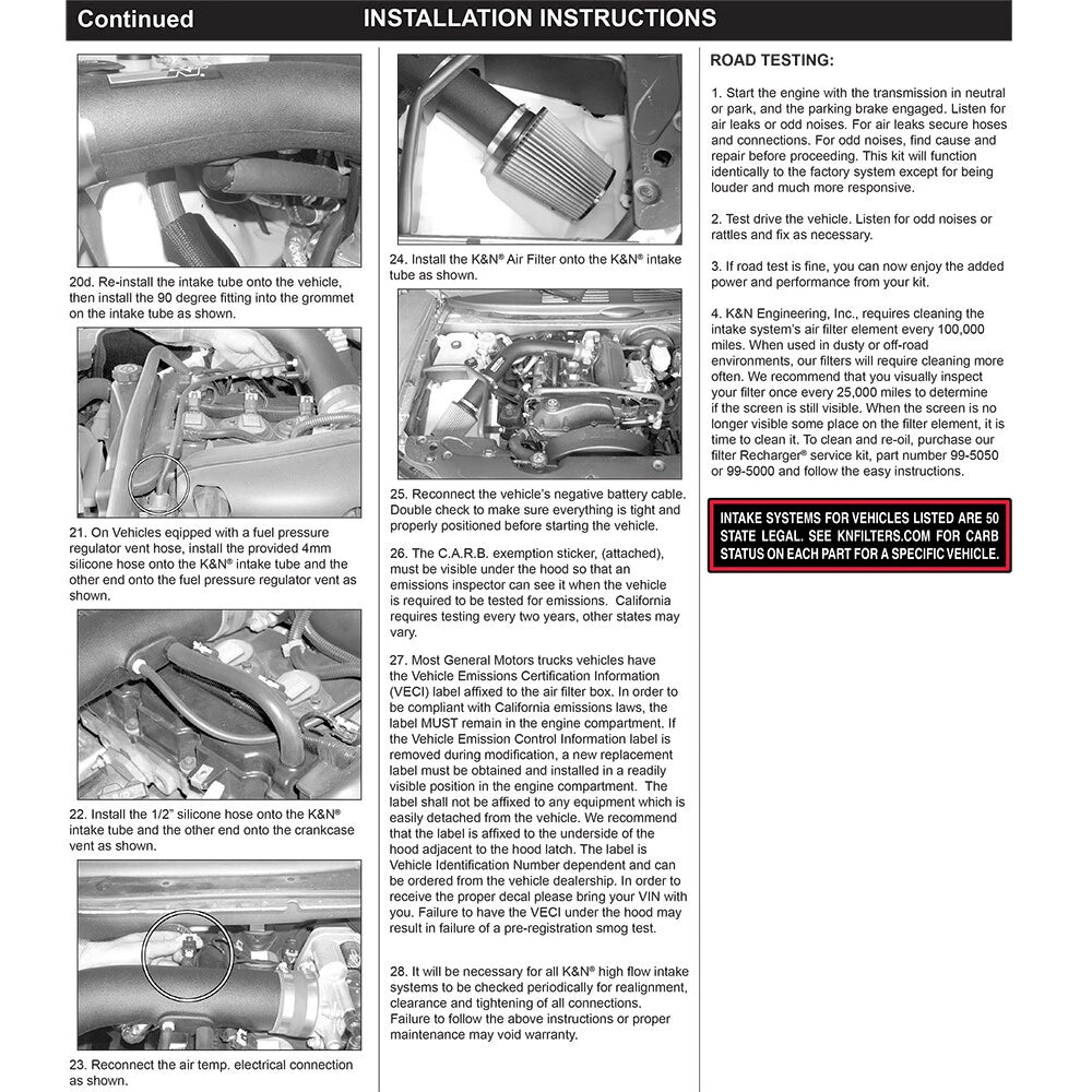 K&N Engineering Performance Intake Kit: Chevy Trailblazer 2002 - 2004