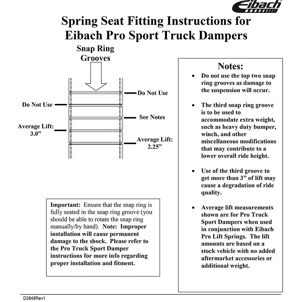 Eibach Front Coil Spring (Pair) for 2015-2018 Ram 1500