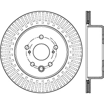 Stoptech Slotted Sport Rear Brake Rotor | 2013-2014 Lexus GS300/350/400/430 (126.44189SL)