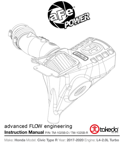 aFe Momentum GT Pro 5R Cold Air Intake | Honda Civic Type R L4-2.0L (17) (TM-1025B-R)