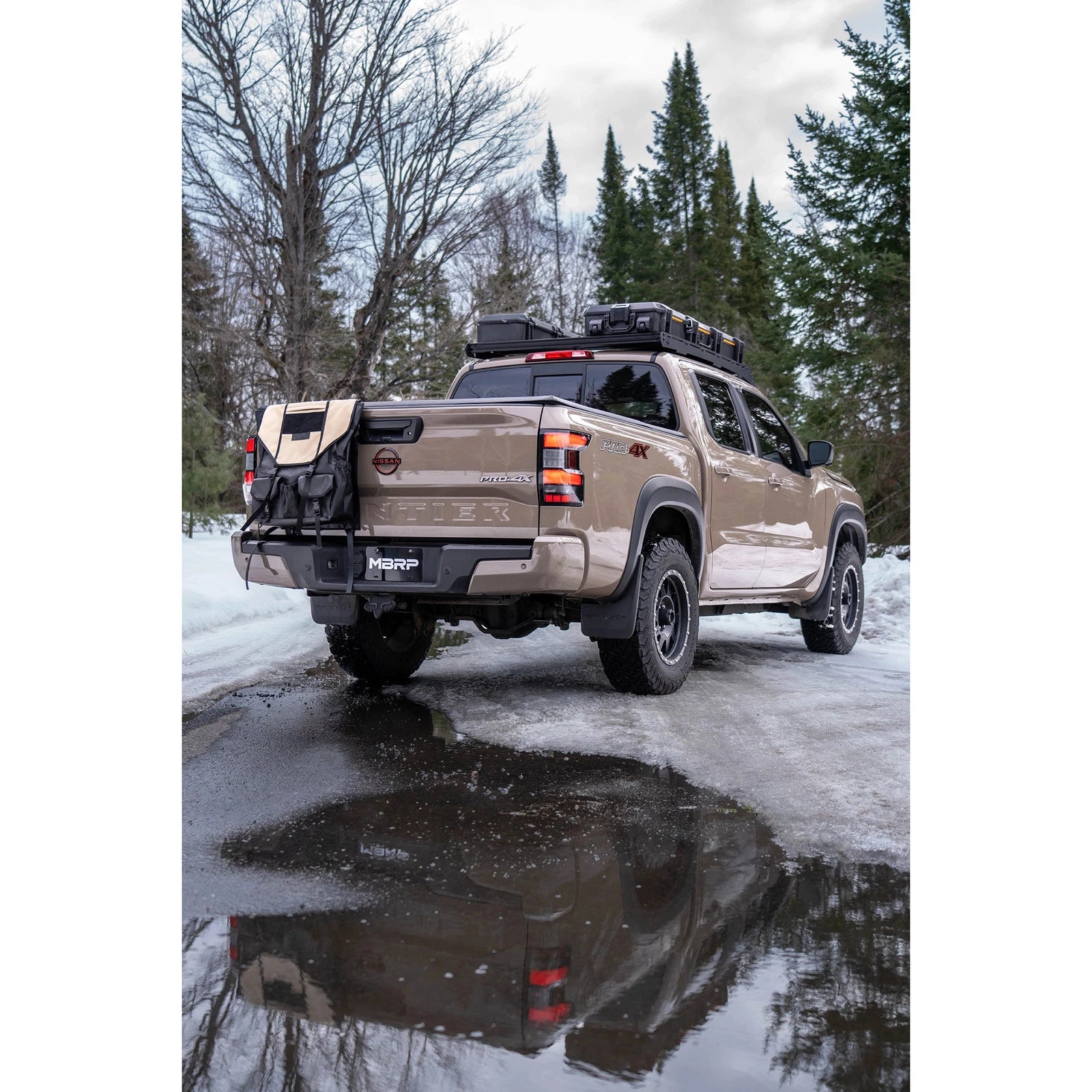 MBRP 3in Tip 3in Cat Back Turndown Exit Street Profile | Nissan Frontier (22-23) 3.8L (S5409AL)