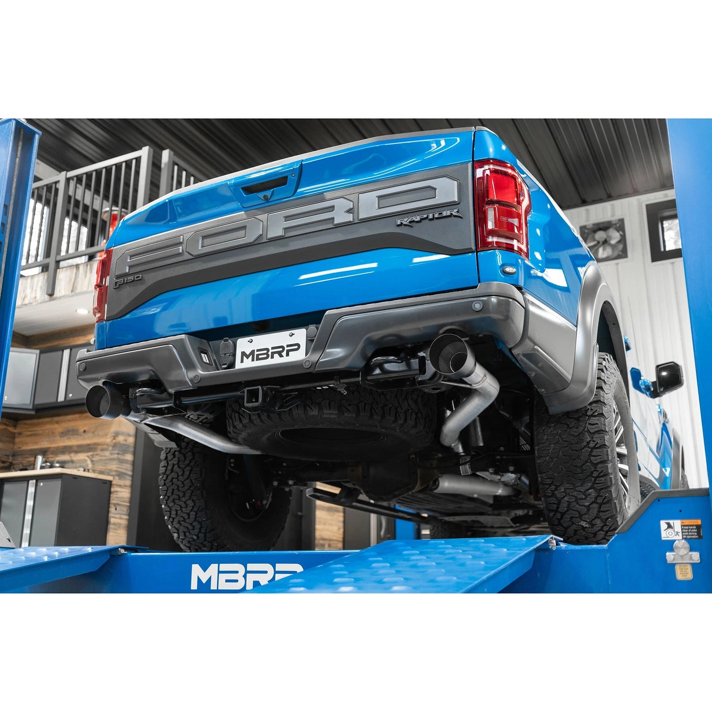 MBRP T409 3in Dual Rear Exit Resonator Back Exhaust | Ford F150 Raptor (17-20) (S5264409)