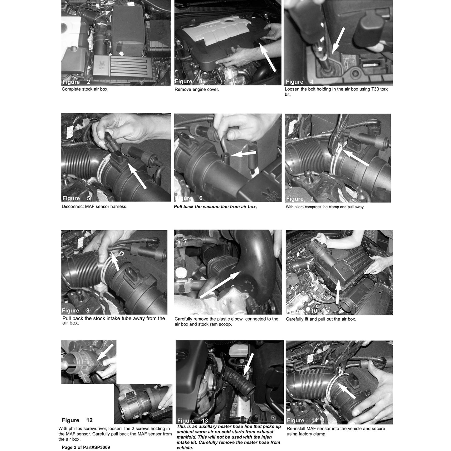 Injen 10-14 VW Golf 2.0L Turbo Diesel Tuned Air Intake w/ MR Tech & Super Filter | Volkswagen Jetta / Eos / Golf / Buick Regal / Beetle (SP3009BLK)