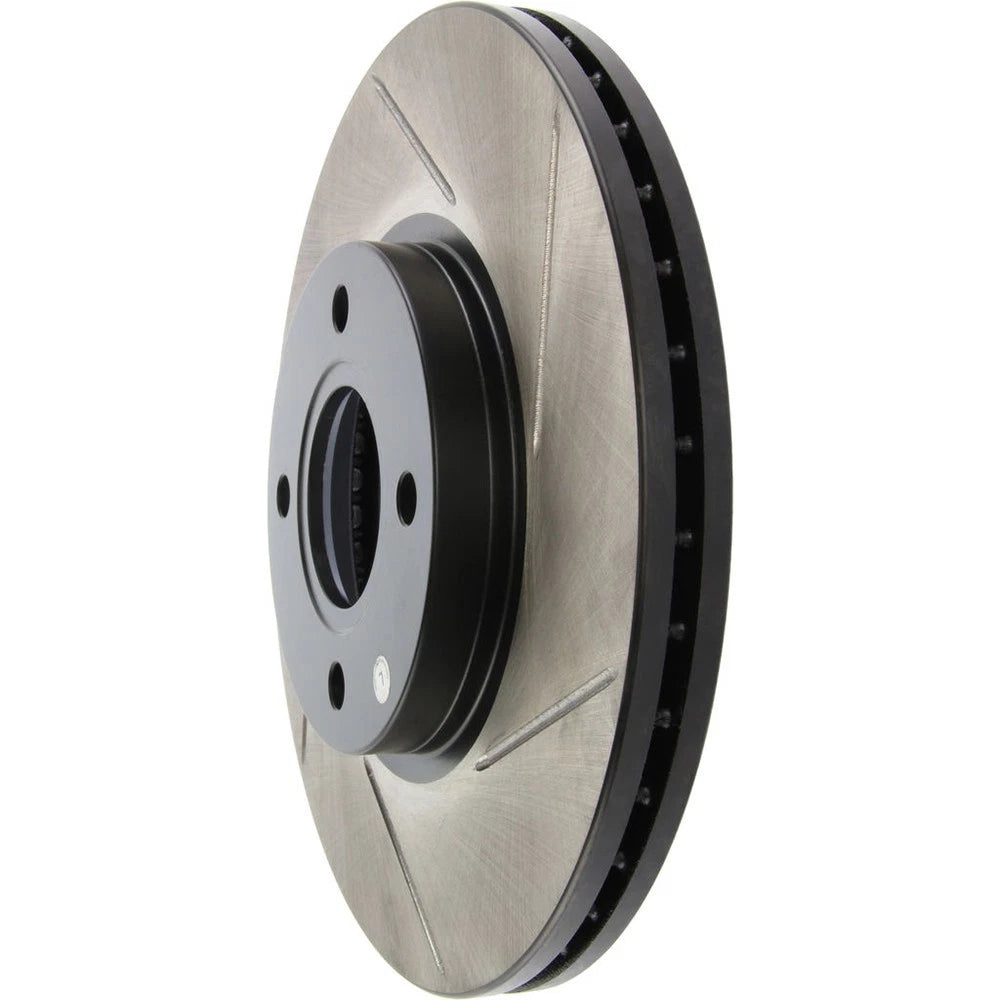 StopTech 126.61110SL Front Left Slotted Brake Disc Rotor for 2014-19 Ford Fiesta