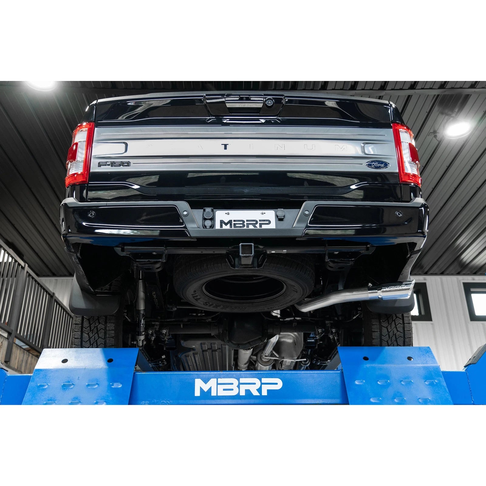 MBRP 3in Resonator-Back Single Side Exit Exhaust | Ford F-150 Powerboost Hybrid (21+) (S5221AL)