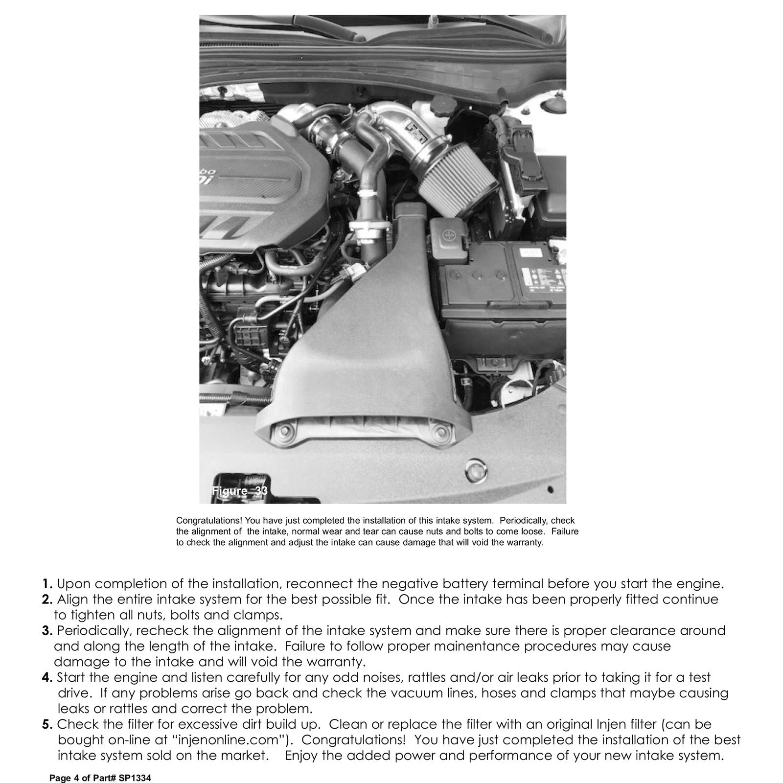 Injen 2.0T Short Ram Air Intake | Hyundai Sonata / Kia Cadenza / Optima / Azera (98-20) (SP1334P)