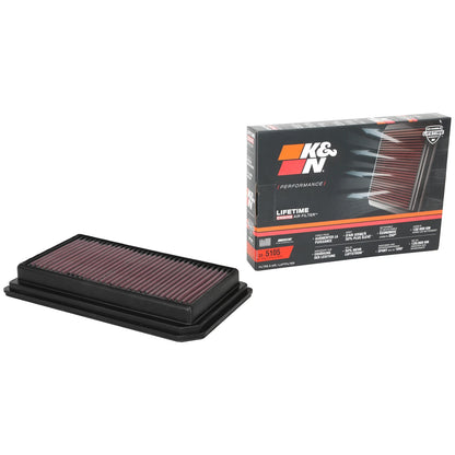 K&N 33-5105 High Flow Performance Air Filter for 20-26 CT5 3.0L / 22-26 CT4 3.6L