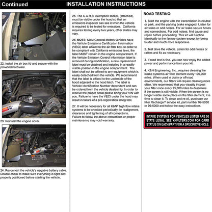 K&N High-Flow Performance Intake Kit | Chevrolet Silverado 2500/3500 HD / GMC Sierra 2500/3500 HD (11-12) (77-3076KTK)