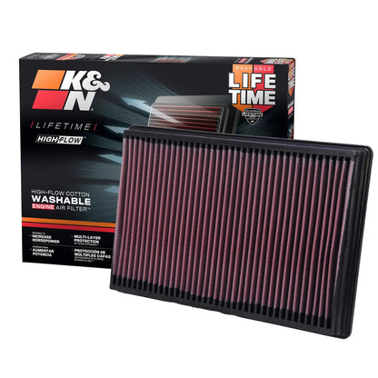K&N Engineering Drop In Air Filter: Dodge Ram 1500 / 2500 / 3500 2002 - 2010 3.7L / 4.7L / 5.7L
