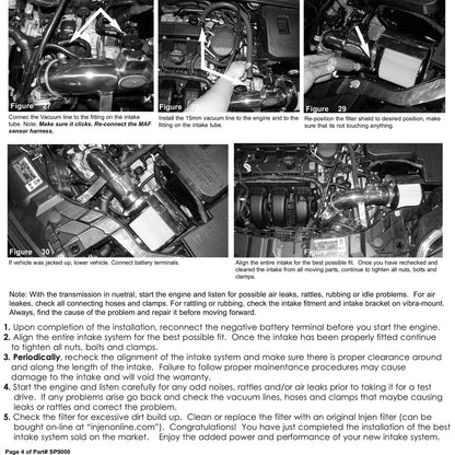 Injen 12 Ford Focus 2.0L 4cyl Air Intake w/ MR Tech & Web Nano-Fiber Dry Filter | Ford Focus / Volvo S40 / C30 (SP9000BLK)