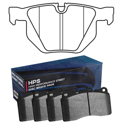 Hawk HB458F.642 Perf Street Brake Pads | BMW 525i/530i/525xi/530xi/ X5/X6 (04-10,18-19) (HB458F.642)
