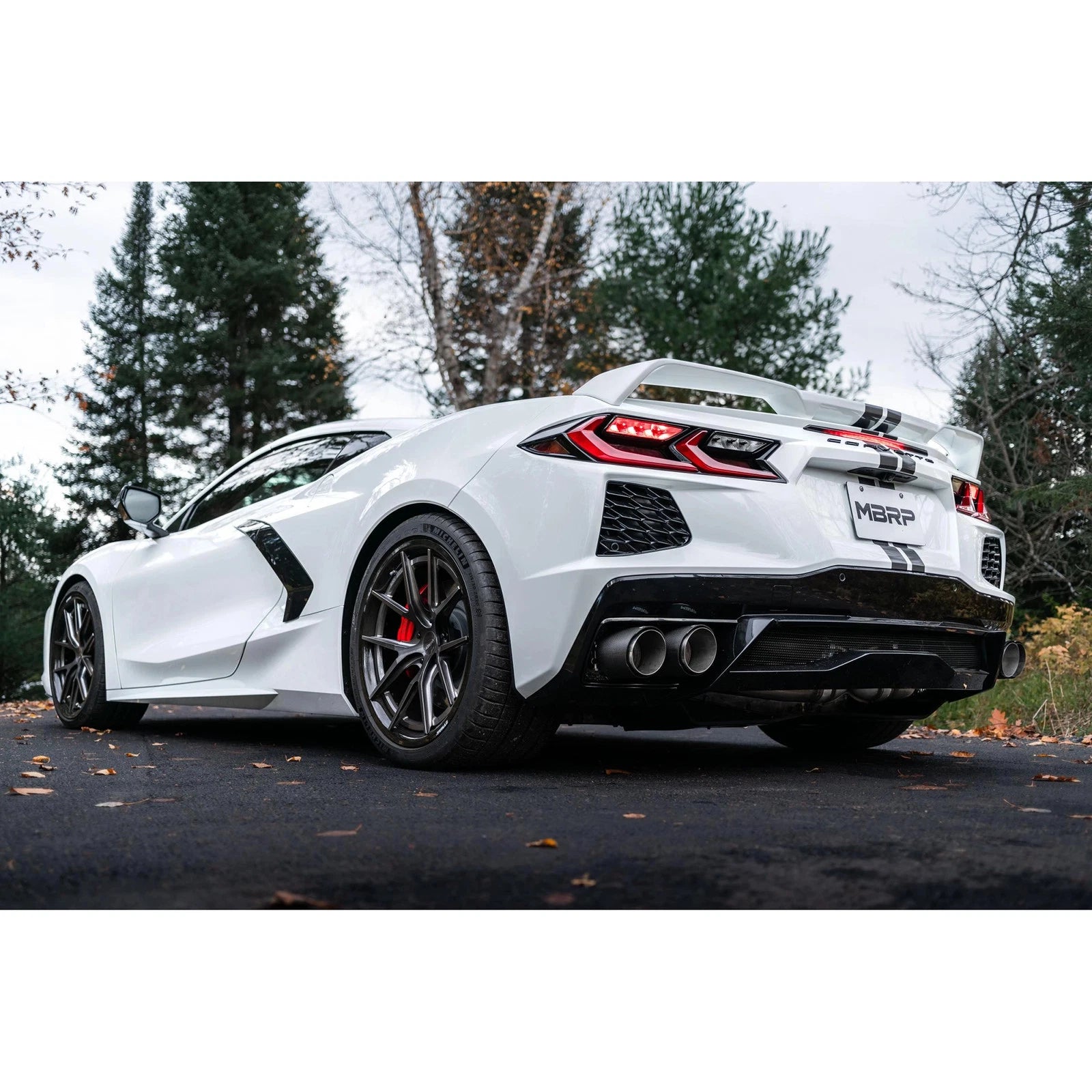 MBRP Active Quad Split Rear Exit Cat Back Exhaust | Chevrolet Corvette C8 (20-24) AFM Sims