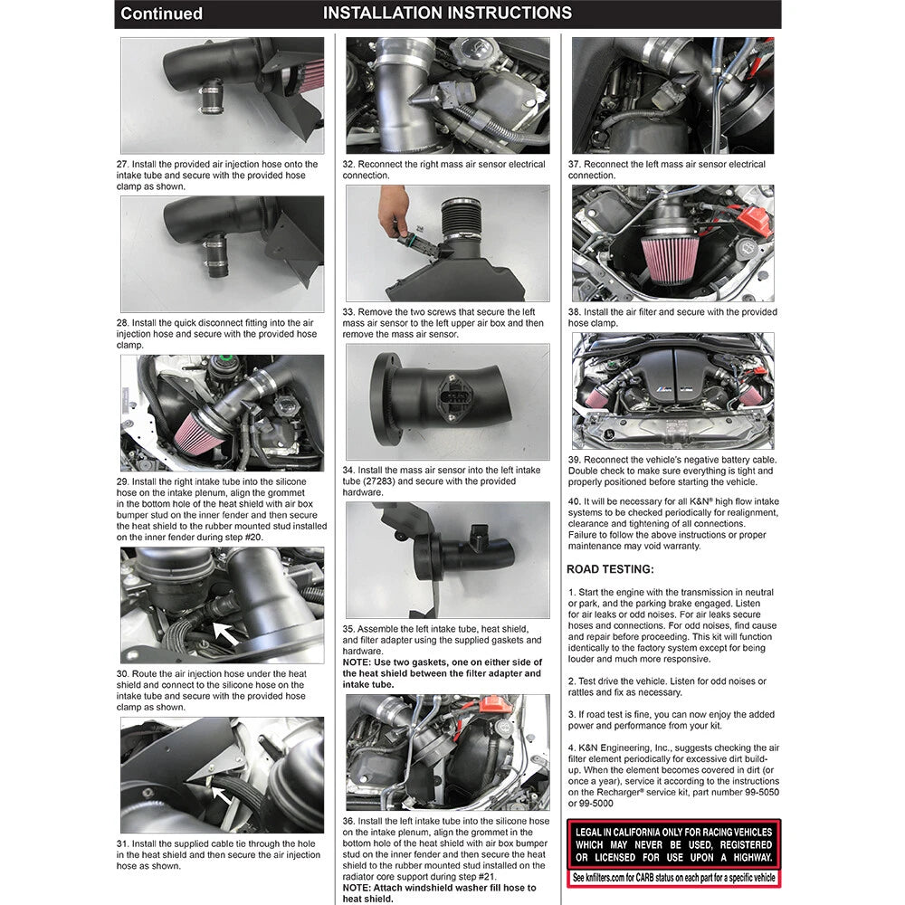 K&N 06-07 BMW M5 5.0L Flat Black Typhoon Short Ram Intake | BMW M5 (06-07) (69-2003TFK)