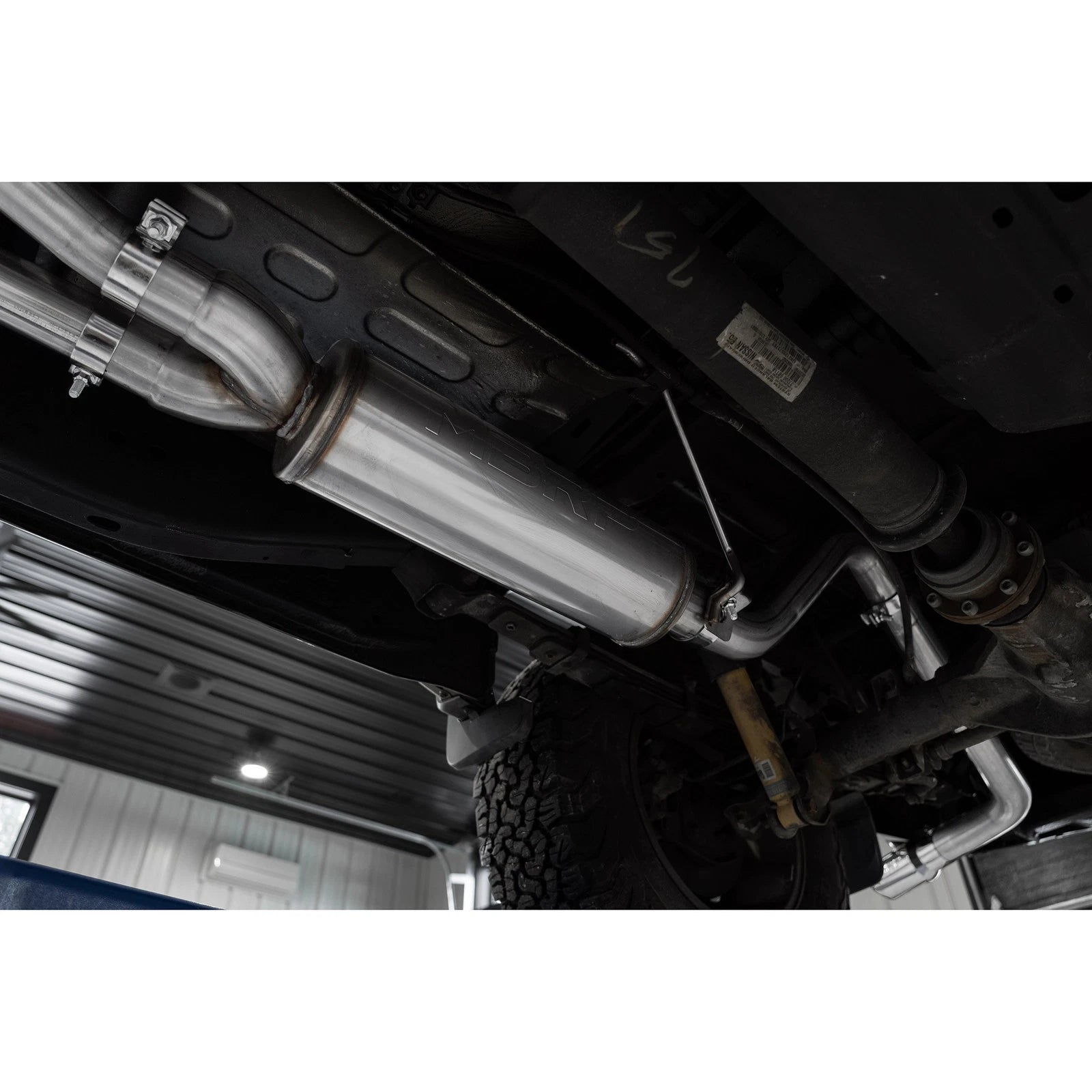 MBRP 3in Tip 3in Cat Back Turndown Exit Street Profile | Nissan Frontier (22-23) 3.8L (S5409AL)