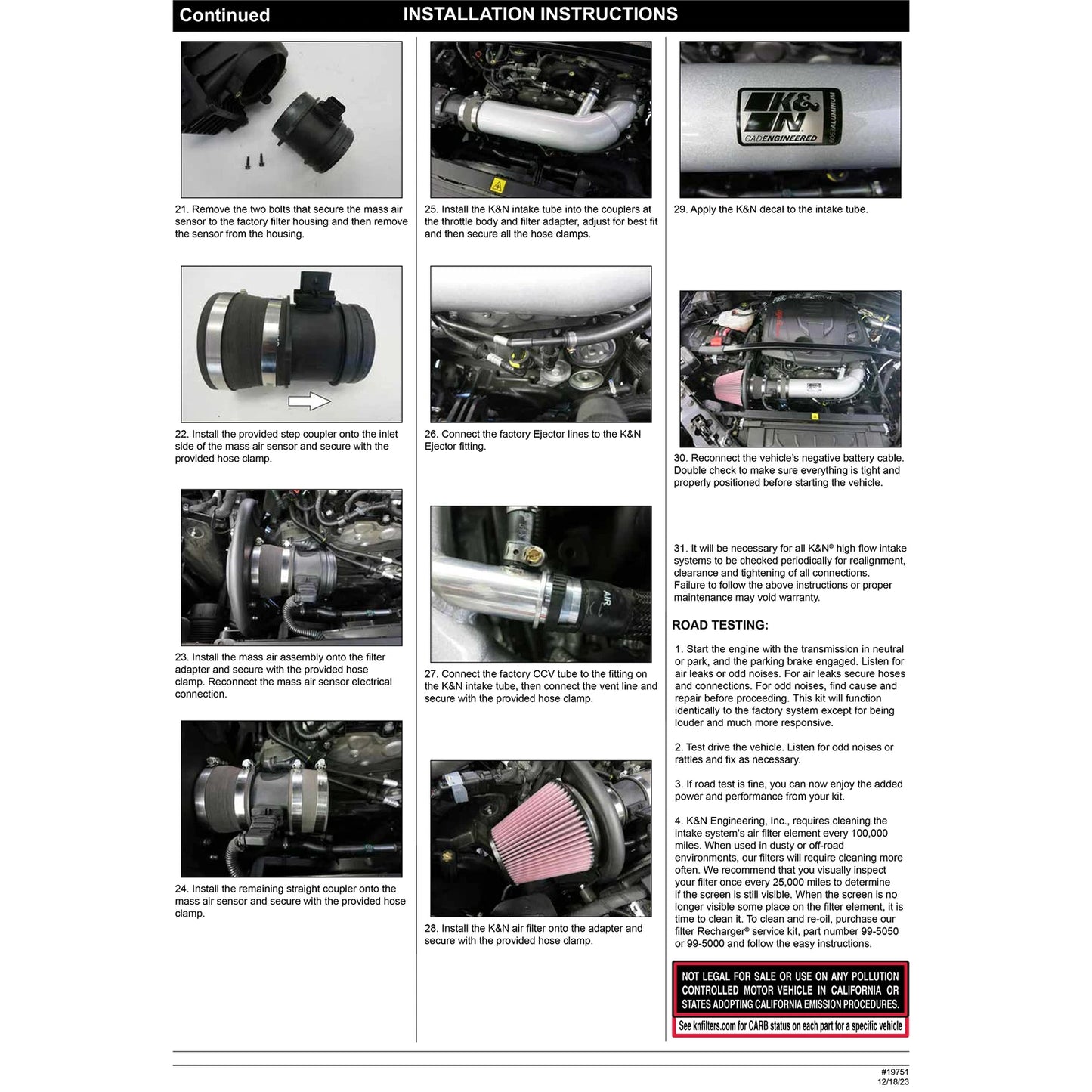K&N 17-22 Alfa Romeo Giulia / Stelvio Performance Air Intake System | Alfa Romeo Giulia / Stelvio (17-22) (69-9900TS)