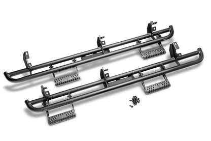 N-Fab RKR Step System 15-17 Ford F-150 SuperCrew - Tex. Black - 1.75in
