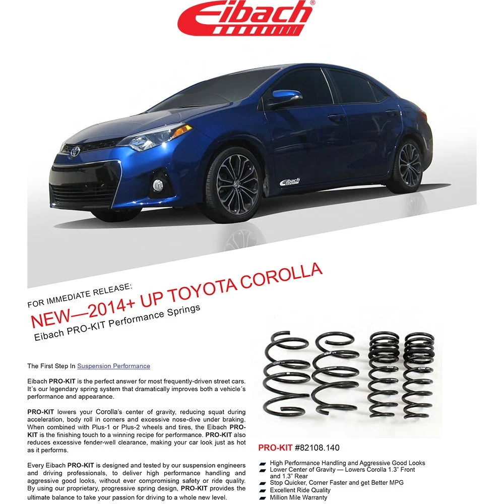 Eibach Pro-Kit | 2014-2020 Toyota Corolla (82108.140)