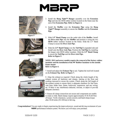 MBRP 2.5in. T409 Cat-Back Single Side Exit Exhaust | Toyota Tacoma 4.0L EC/CC (05-13) (S5326409)