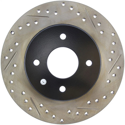 StopTech 127.42021L Rear Left Drilled Disc Brake Rotor for 1984-85 Nissan 300ZX