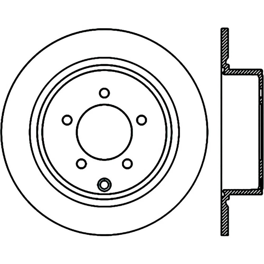 StopTech 127.63069R Rear Right Drilled Slotted Disc Brake Rotor for 08-16 Lancer