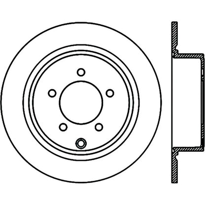 StopTech 127.63069R Rear Right Drilled Slotted Disc Brake Rotor for 08-16 Lancer