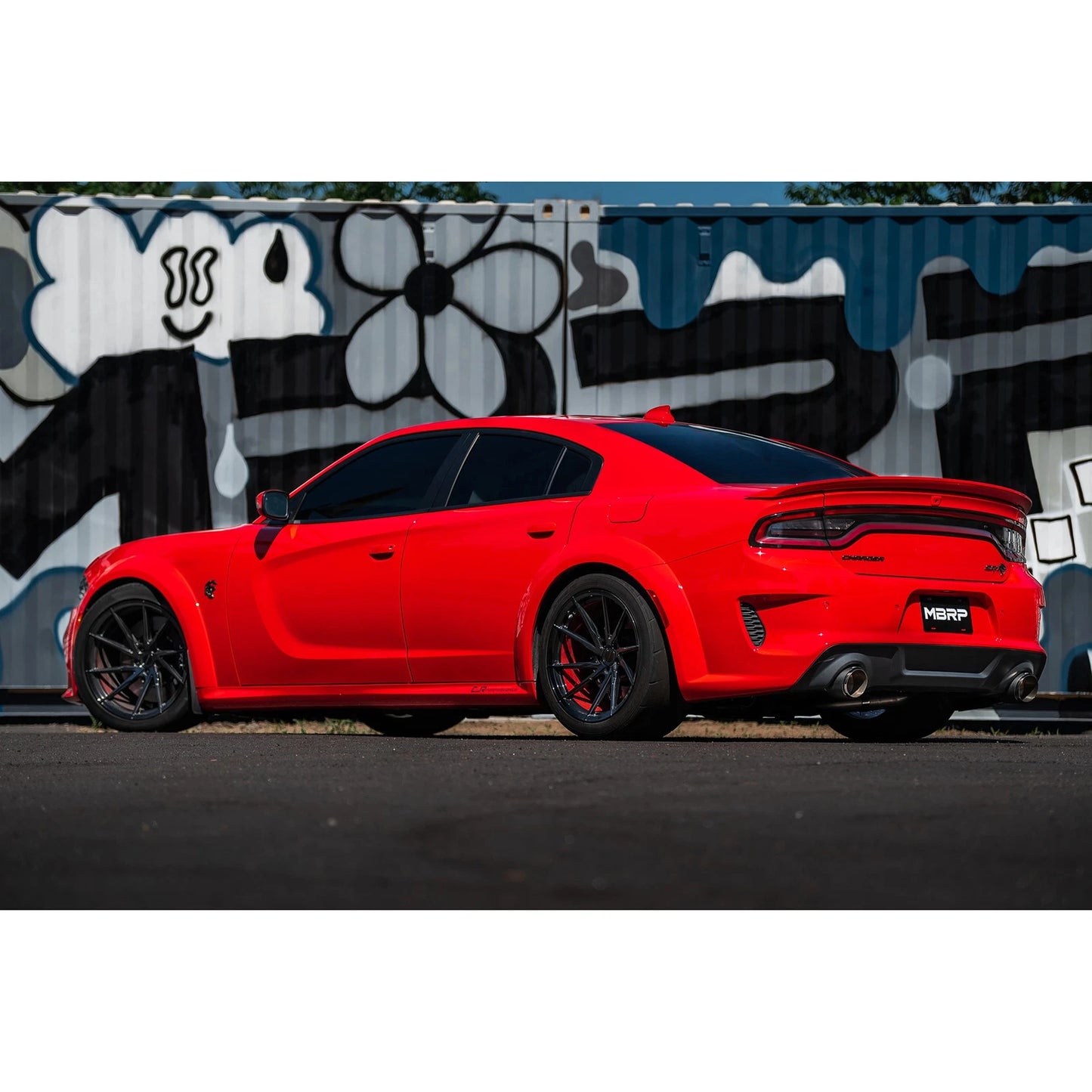 MBRP 3in Dual Rear SS Cat-Back Exhaust w/ Carbon Tips Dodge Charger 17-21 (S71173CF)
