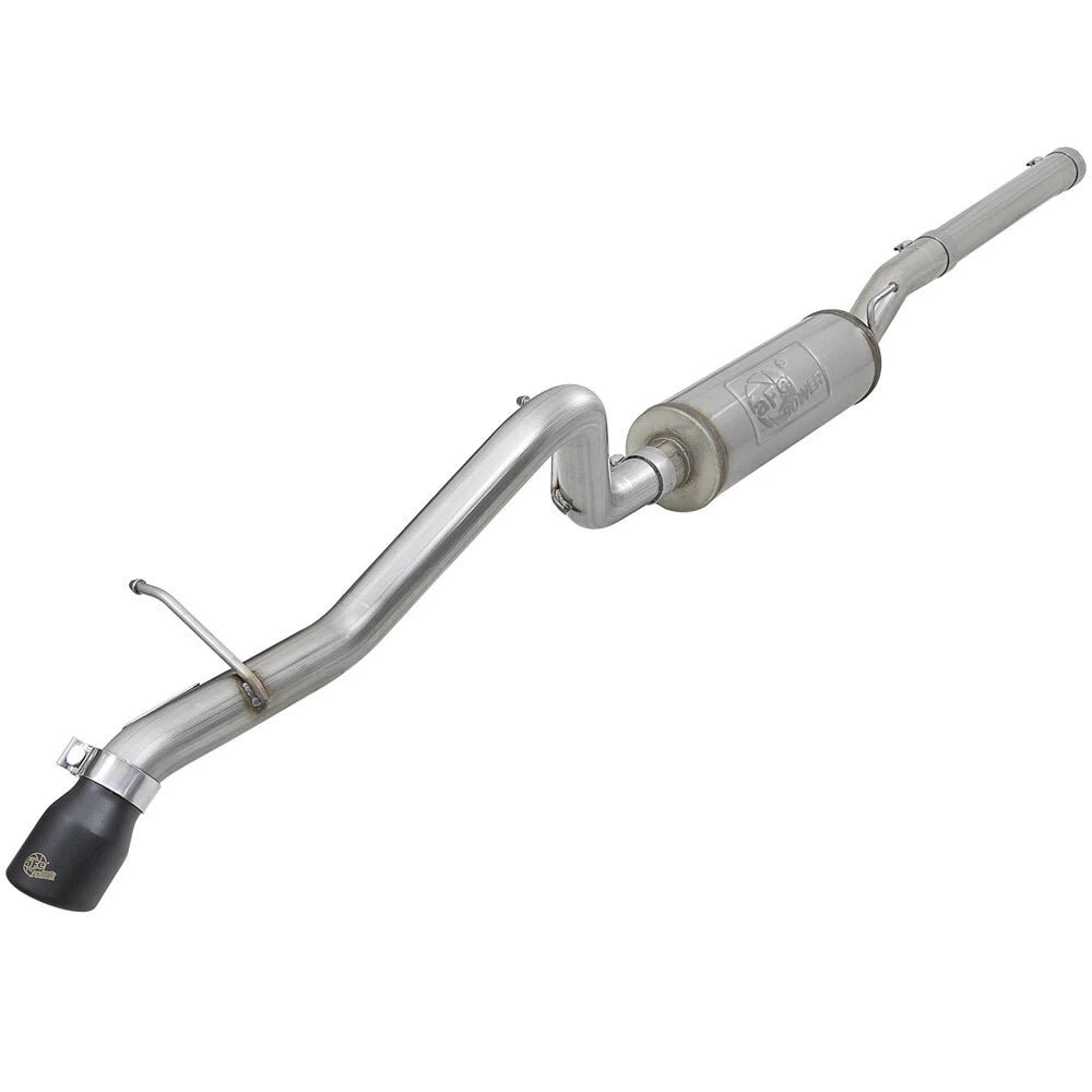 aFe 2.5in 409 SS Cat-Back Hi-Tuck Exhaust w/ Black Tip Jeep JK 07+ (49-48057-B)