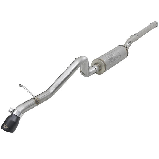 aFe 2.5in 409 SS Cat-Back Hi-Tuck Exhaust w/ Black Tip Jeep JK 07+ (49-48057-B)