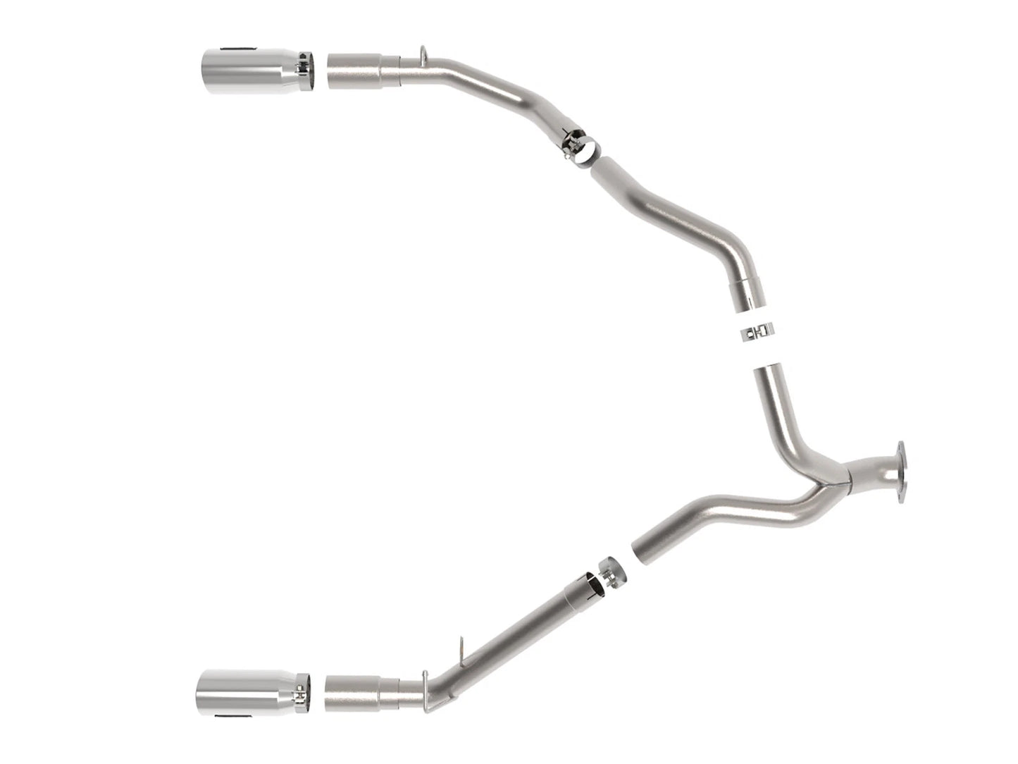 aFe Large Bore HD 3in 409SS DPF-Back Exhaust w/ Polished Tip | RAM 1500 V6-3.0 (20-21) (49-42080-P)