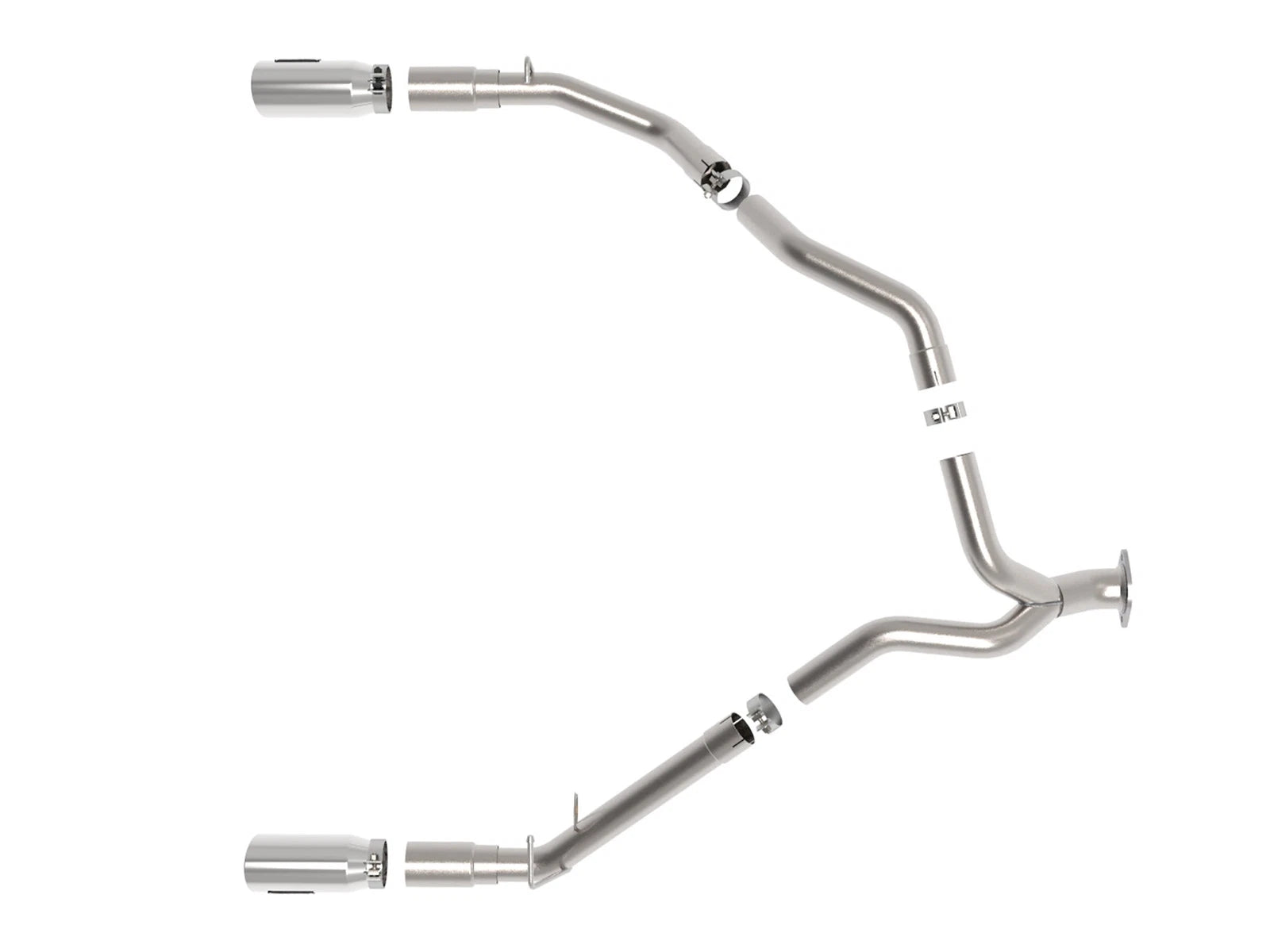 aFe Large Bore HD 3in 409SS DPF-Back Exhaust w/ Polished Tip | RAM 1500 V6-3.0 (20-21) (49-42080-P)