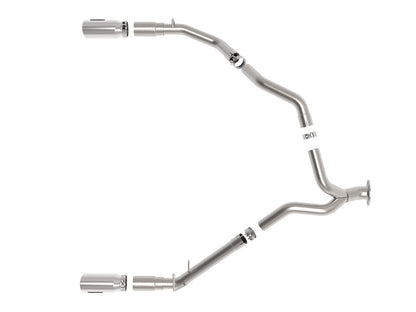 aFe Large Bore HD 3in 409SS DPF-Back Exhaust w/ Polished Tip | RAM 1500 V6-3.0 (20-21) (49-42080-P)
