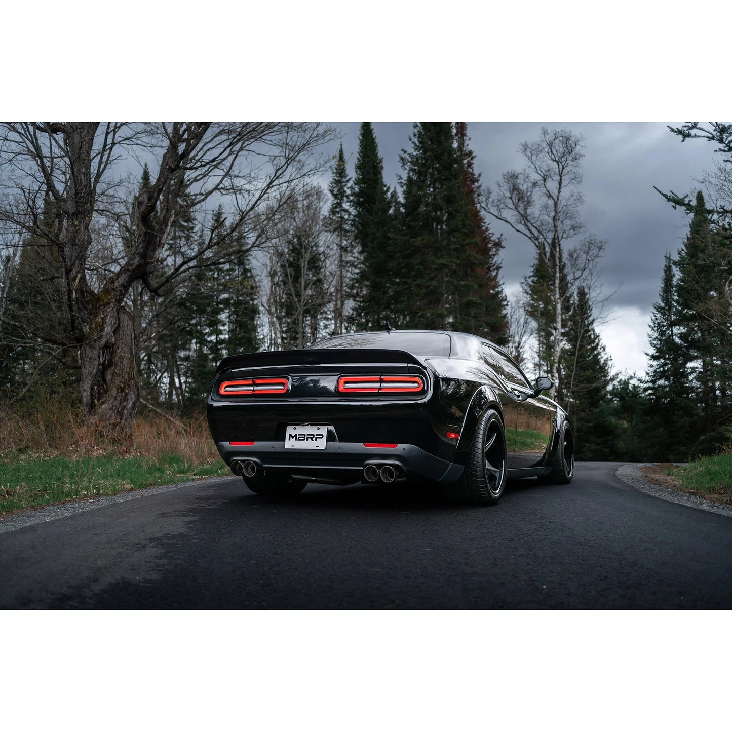MBRP Race Series 3in Cat-Back D&S Exhaust w/ Quad Tips | Dodge Challenger 16+ (S7114AL)