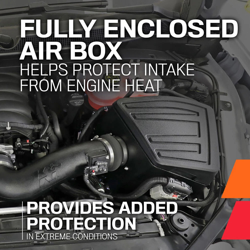 K&N 2019 Chevrolet / GMC 1500 V8-5.3/6.2L F/I AirCharger Performance Intake | Chevrolet / GMC 1500 (19) (63-3109)