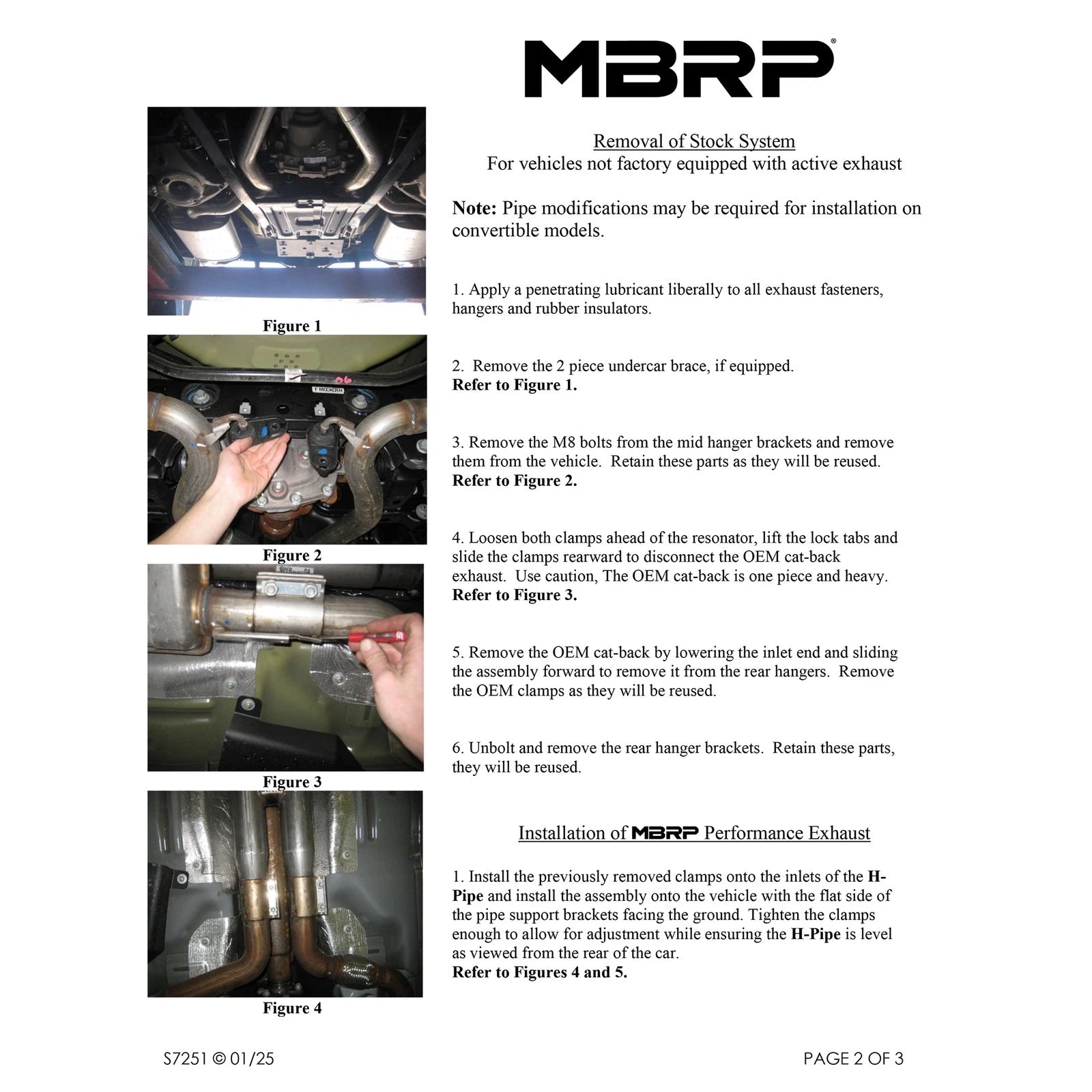 MBRP Stainless Steel 3" Cat-Back - Dual Exit | 2024+ Mustang GT (S7251)