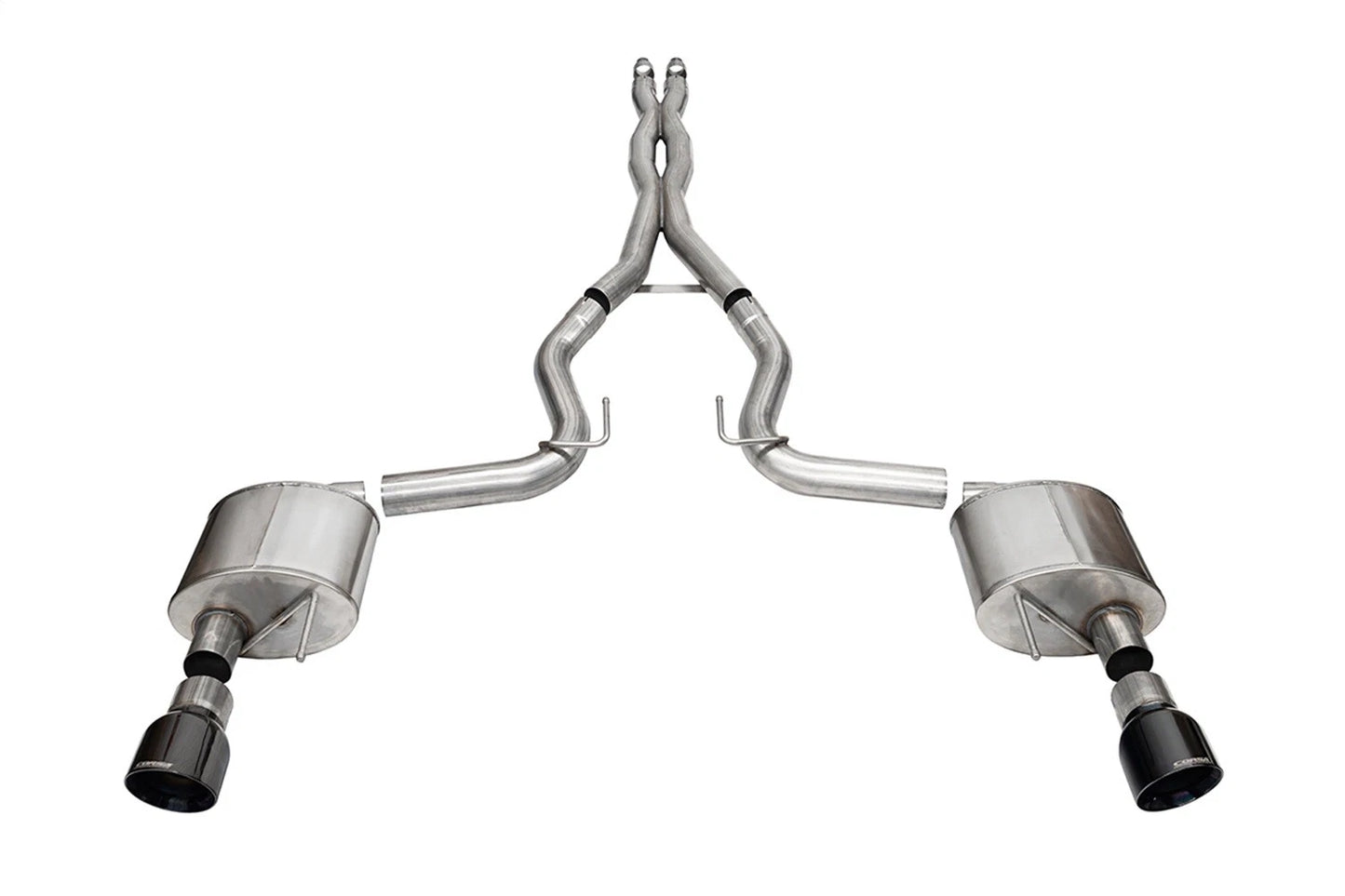 CORSA Xtreme, Sport / 3.0 in Cat-Back 4.5 in Slash Tips | 2024 Mustang GT Coupe (21250, 21254)