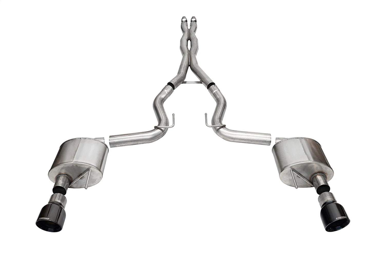 CORSA Xtreme, Sport / 3.0 in Cat-Back 4.5 in Slash Tips | 2024 Mustang GT Coupe (21250, 21254)