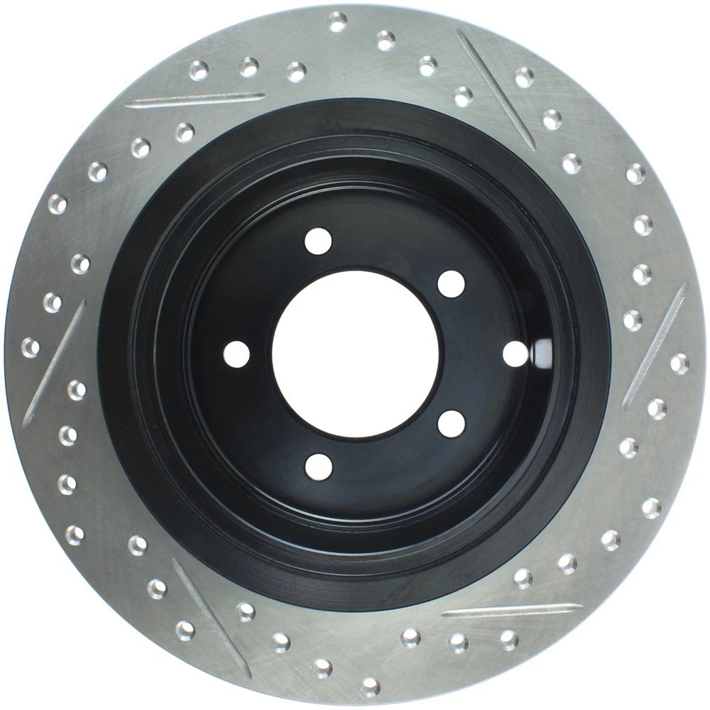 StopTech 127.63069R Rear Right Drilled Slotted Disc Brake Rotor for 08-16 Lancer