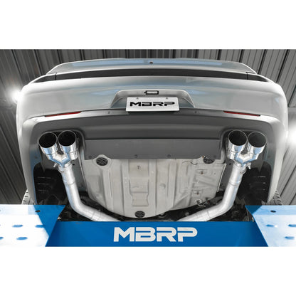 MBRP 3in Cat-Back D&R Exhaust w/ Quad Tips | Dodge Challenger 15-16 (S7116AL)