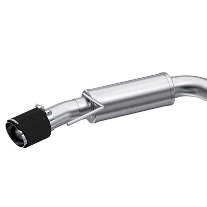 MBRP 3" Race D&S Cat-Back Exhaust w/ CF Tips | Ford Mustang EcoBoost (S72753CF)