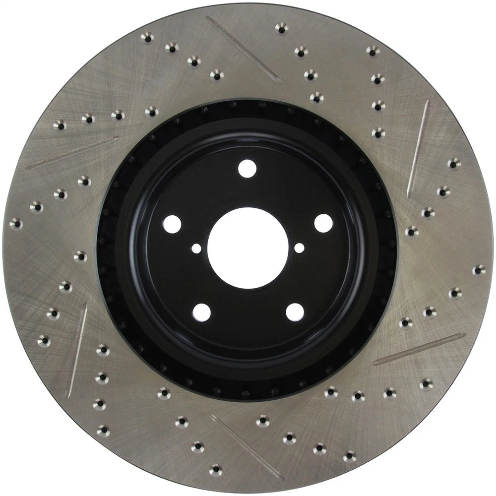 Stoptech Slotted And Drilled Brake Rotor | 2005-2010 Subaru WRX STI (127.47022L)