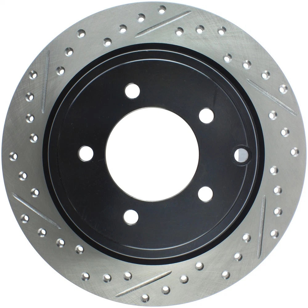 StopTech 127.63069R Rear Right Drilled Slotted Disc Brake Rotor for 08-16 Lancer