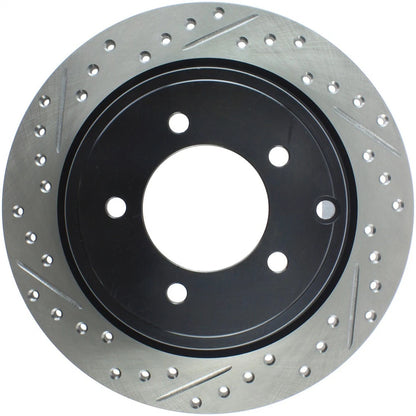 StopTech 127.63069R Rear Right Drilled Slotted Disc Brake Rotor for 08-16 Lancer
