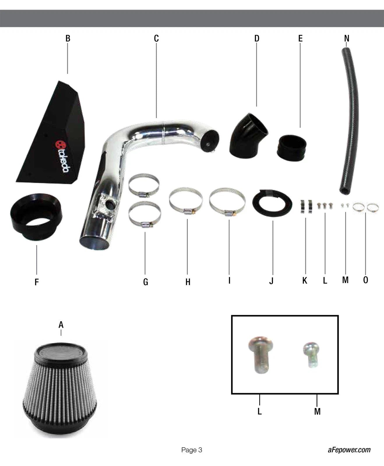 aFe Takeda Stage-2 Cold Air Intake | Subaru Outback/Legacy 09-19 (TR-4303P)