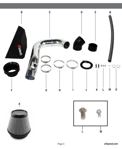 aFe Takeda Stage-2 Cold Air Intake | Subaru Outback/Legacy 09-19 (TR-4303P)