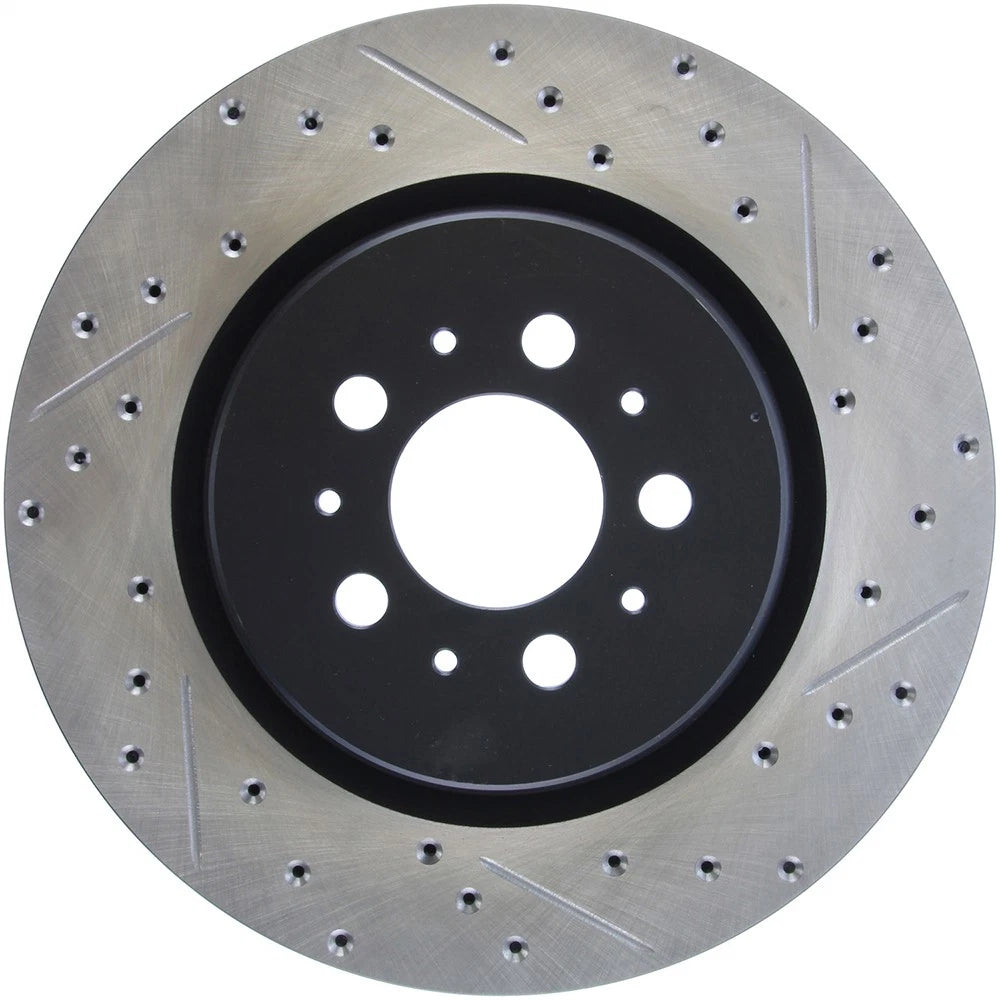 StopTech 127.39036L Rear Left Drilled Disc Brake Rotor for 2004-07 Volvo S60 V70