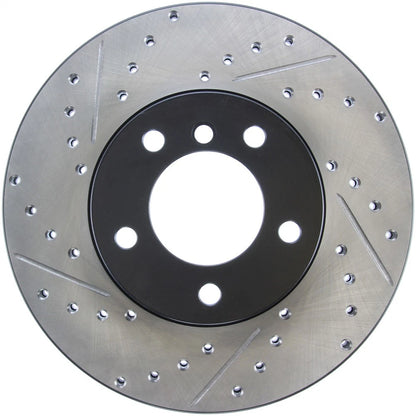 StopTech 127.34108R Front Right Drilled Brake Rotor for 14-18 328d / 07-16 328i